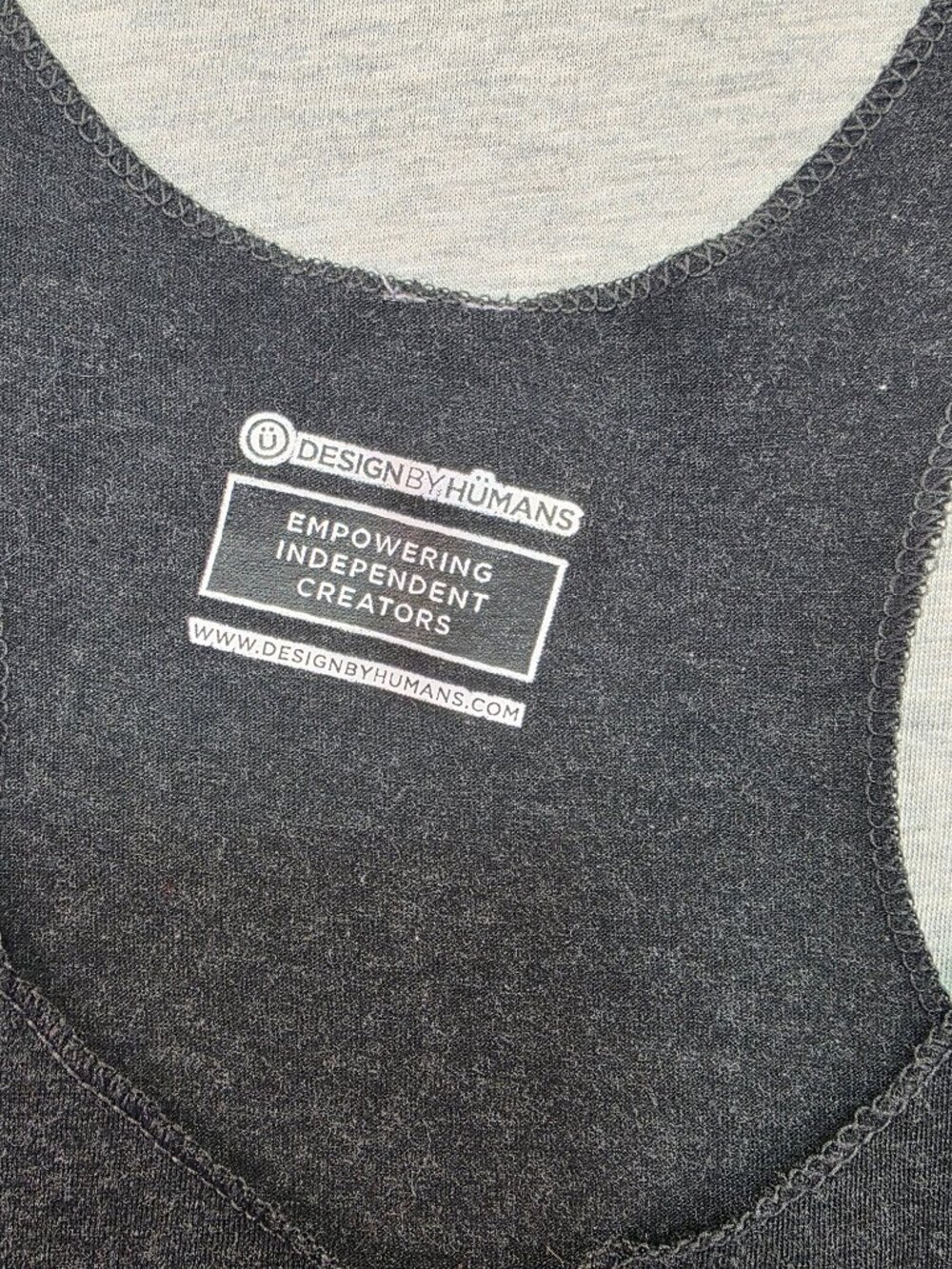 Design By Humans Palm Tree Sunset Racerback Tank Top - Picture 3 of 5